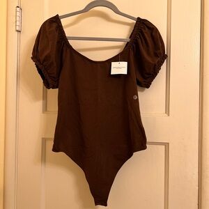 American Eagle Puff Sleeve Bodysuit Large